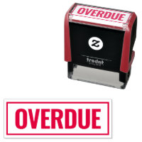 Overdue Unpaid Invoice red border business office