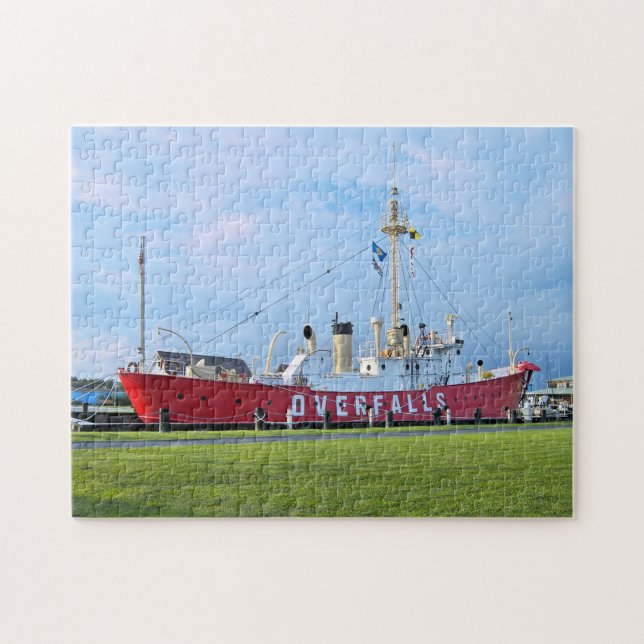 Overfalls Lightship, Delaware Jigsaw Puzzle (Horizontal)