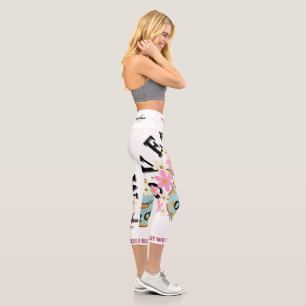 Overflow Active Wear designed by Adiela Akoo Capri Leggings