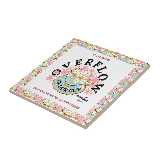 OVERFLOW Ceramic Tile - Adiela Akoo (Side)