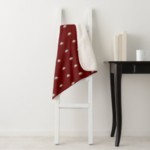 OVERFLOW Red Sherpa Blanket by Poet Adiela Akoo
