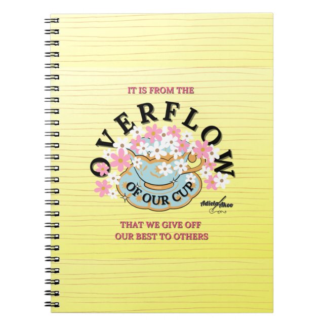 Overflow Spiral Photo Notebook by Adiela Akoo (Front)