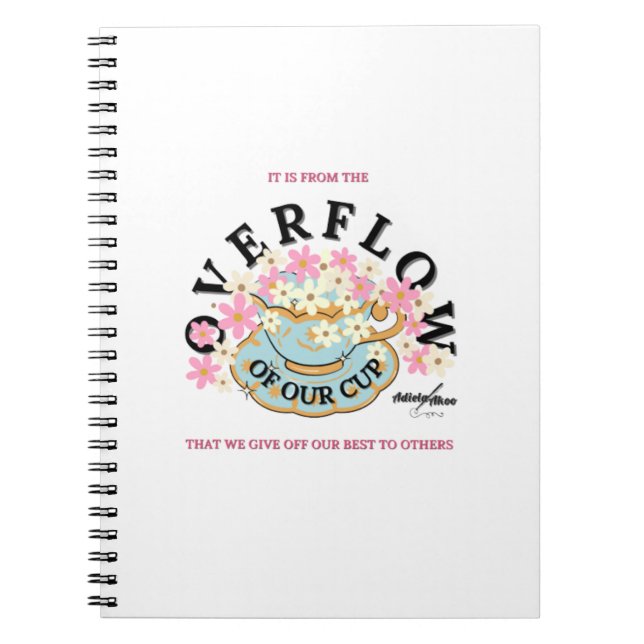 Overflow Spiral Photo Notebook by Adiela Akoo (Front)