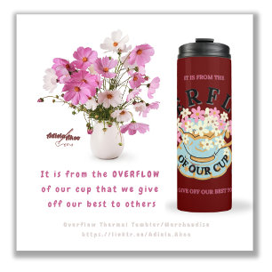 OVERFLOW Thermal Tumbler by Adiela Akoo