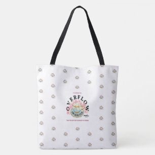 OVERFLOW White Tote designed by Poet Adiela Akoo Bag