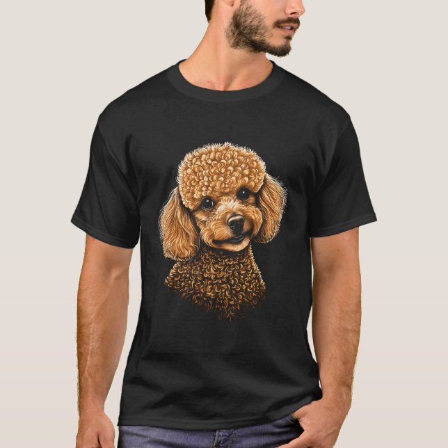 Overflowing Ness Irresistible Toy Poodle Work T-Shirt (Front)