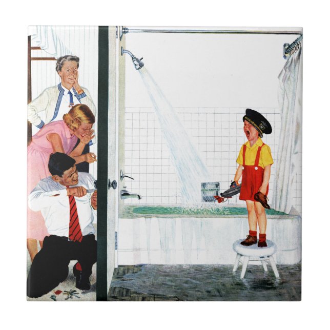 Overflowing Tub Tile (Front)