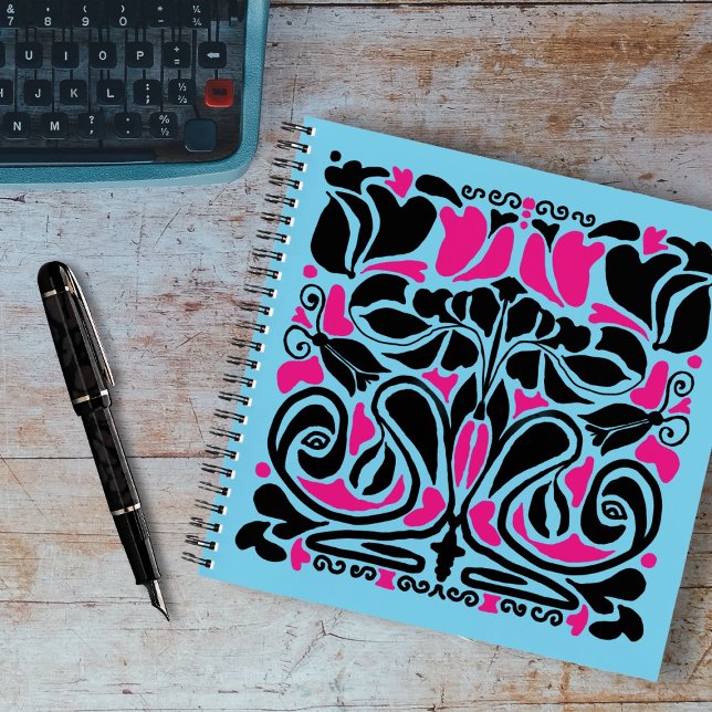 Overgrowth Illustrated Art Nouveau Notebook (Creator Uploaded)