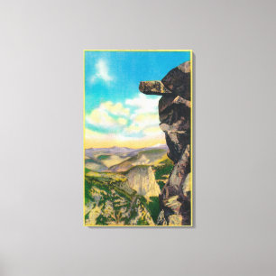 Overhanging Rock at Glacier PointYosemite, CA Canvas Print
