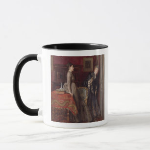Overheard (oil on panel) mug