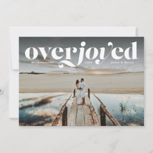 Overjoyed Christmas holiday newlyphoto card