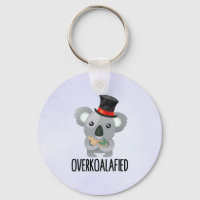 Overkoalafied Pun Cute Koala in Top Hat