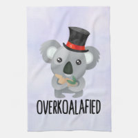 Overkoalafied Pun Cute Koala in Top Hat