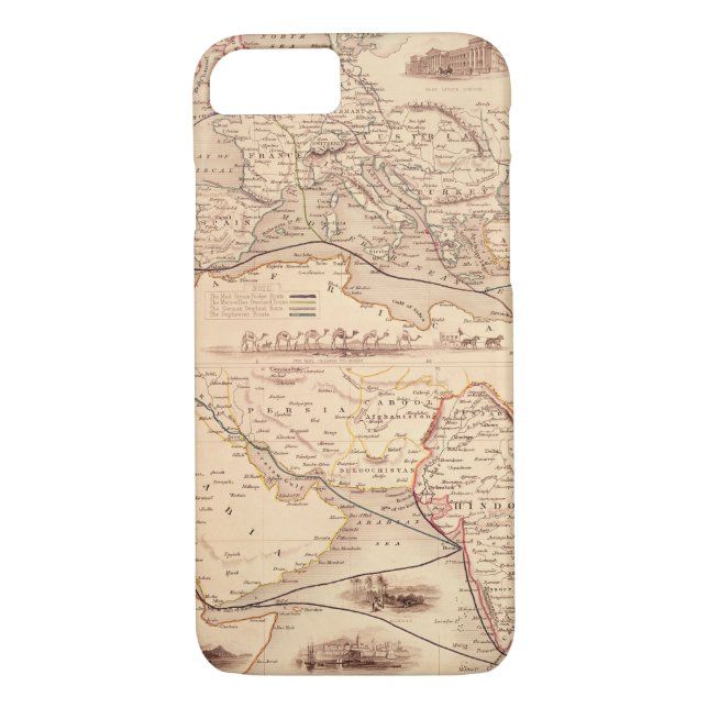 Overland Route to India Case-Mate iPhone Case (Back)