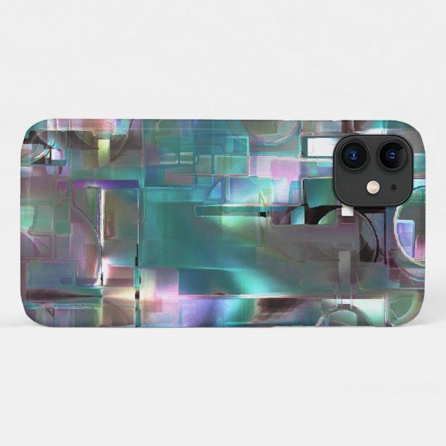 Overlap of gradient green and colored in soft neon Case-Mate iPhone case (Back (Horizontal))