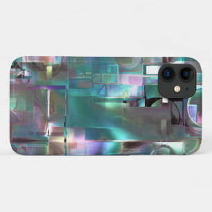 Overlap of gradient green and coloured in soft neo Case-Mate iPhone case