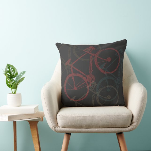 Overlapped Bicycles on Black Pillow (Chair)