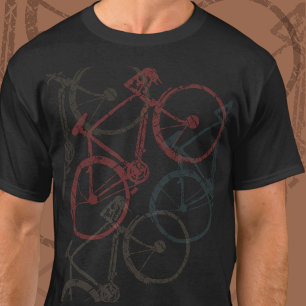 Overlapped Bikes . Opacity Bicycles T-Shirt