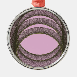 overlapping circles in purple background abstract metal tree decoration