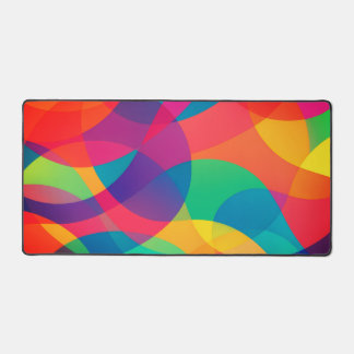 Overlapping Colors Desk Mat