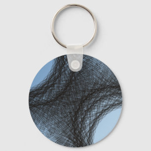 overlapping dark circles key ring