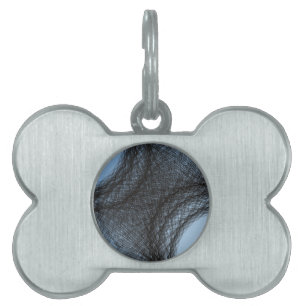 overlapping dark circles pet name tag