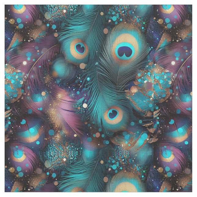 overlapping feathers fabric (Close Up)