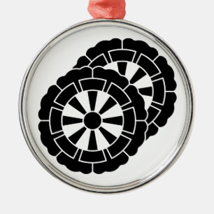 Overlapping flower-shaped Genji carts Metal Tree Decoration