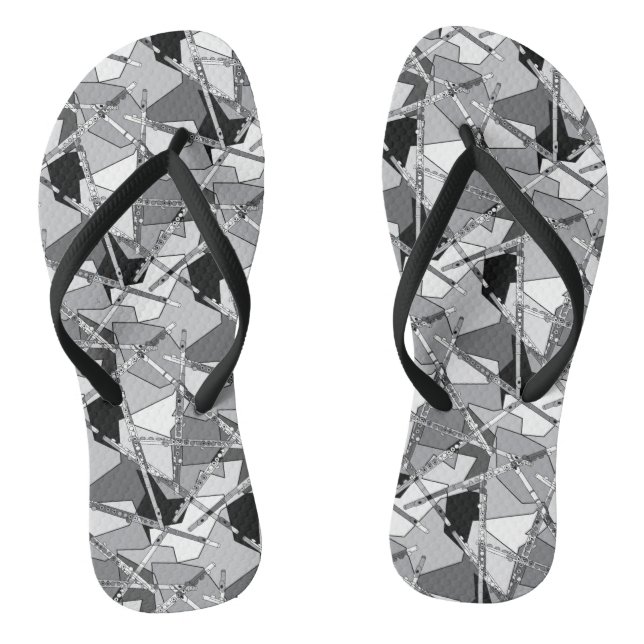 Overlapping Flutes Jandals (Footbed)