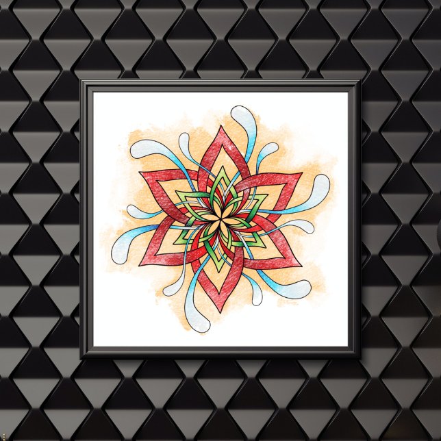 Overlapping Mandala Adult Colouring Poster (Creator Uploaded)