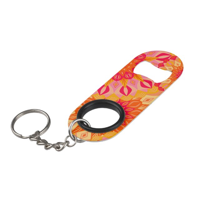 Overlapping Mandala Orange Pink Yellow (Front Angled)