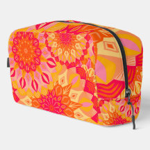 Overlapping Mandala Orange Pink Yellow