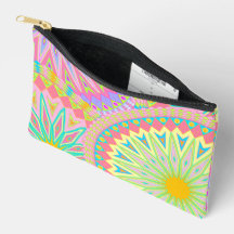 Overlapping Mandala Pink Blue Yellow Mint Purple