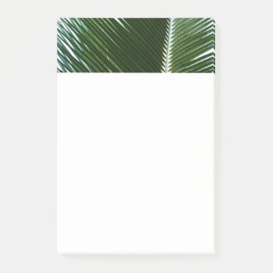 Overlapping Palm Fronds Tropical Green Abstract Post-it Notes