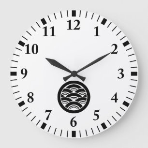 Overlapping waves in circle large clock