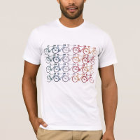 Overlapping Wheels 20 Bikes White