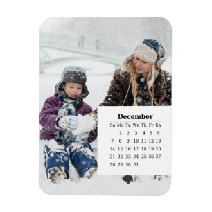 Overlay Calendar December 2025 Magnet