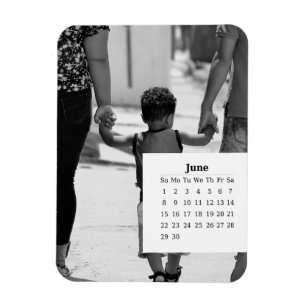 Overlay Calendar June 2025 Magnet