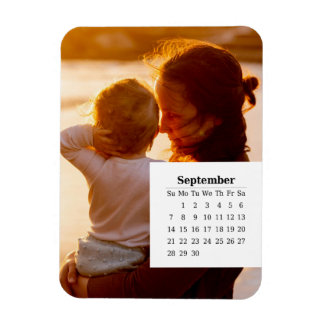 Overlay Calendar September 2025 Magnet