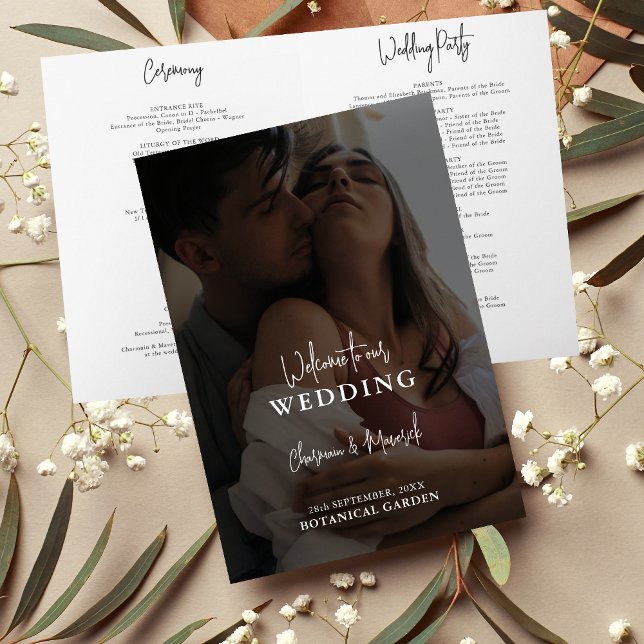 Overlay Couple Photo Wedding Programme (Creator Uploaded)