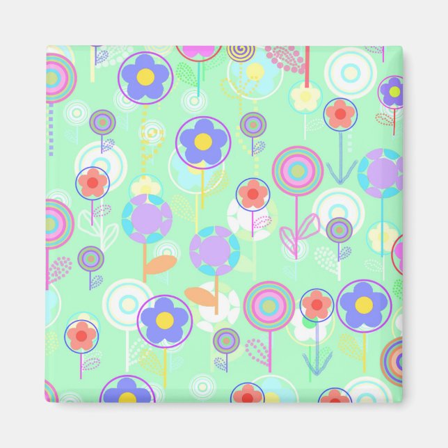 Overlayer Flowers Magnet (Front)