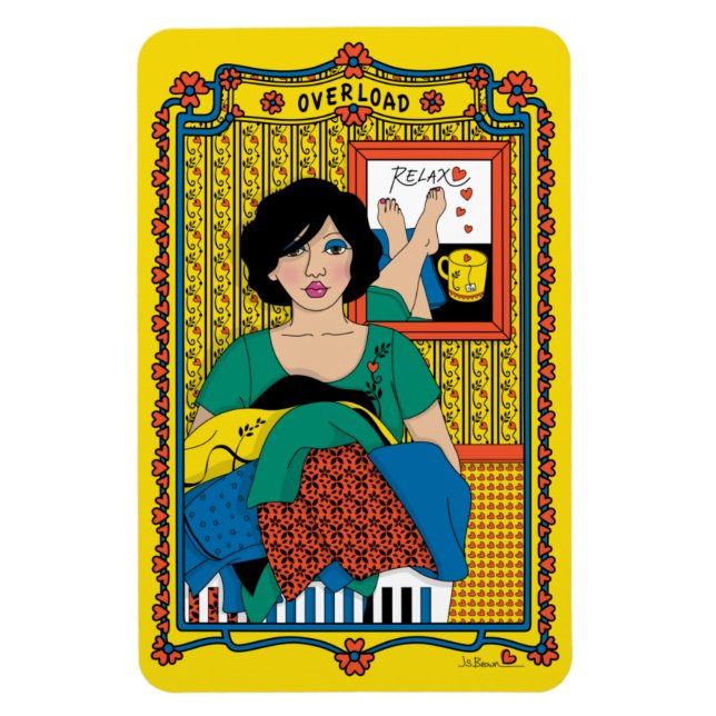 Overload_B_4x6 Refrigerator Magnet (Vertical)