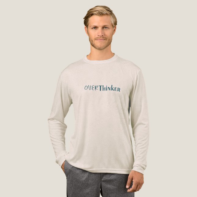 Overload Mind Relief Clean Bold Quote Design Tri-Blend Shirt (Full Front)