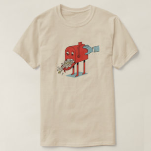 Overloaded Mailbox Cartoon   Funny Relatable Illus T-Shirt