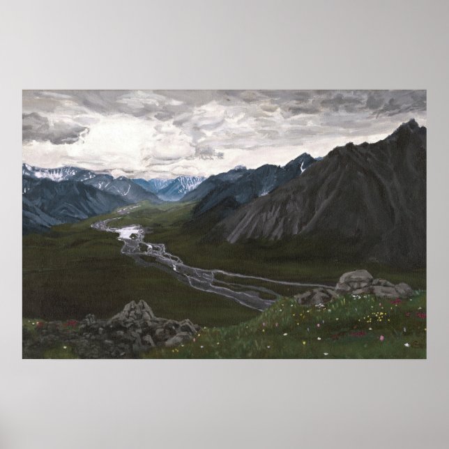 Overlook in the Brooks Range: 30x20 Poster (Front)