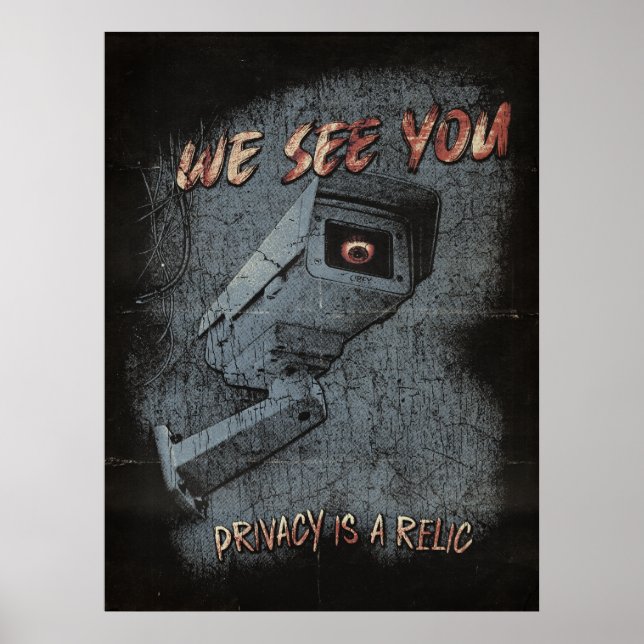 Overlook - Techno-Dystopian Streetwear Design Poster (Front)