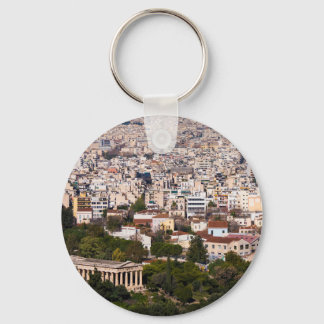 Overlooking Athens Key Ring