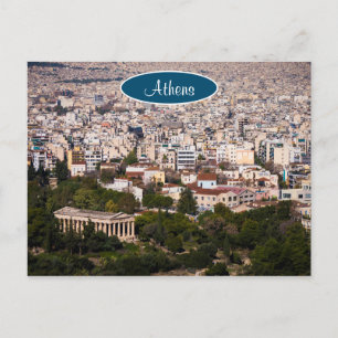 Overlooking Athens Postcard