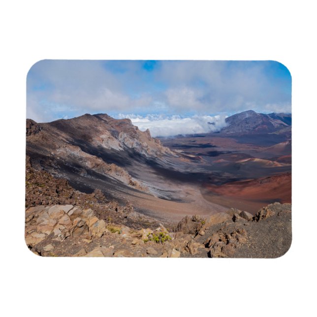 overlooking haleakala crater from rim magnet (Horizontal)