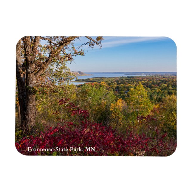 overlooking lake pepin from frontenac state park magnet (Horizontal)